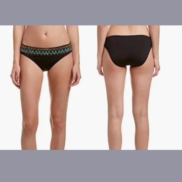 EUC Kenneth Cole [ Small ] LEGGO MY DECO Beaded Tri Top & Bikini Bottom‎ - Picture 2 of 12